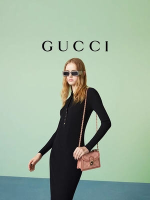 GG Mini Shoulder Bag di Bag Ophidia del messaggero bollato tela di rosa di Gucci