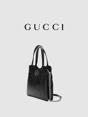 Siluette di cuoio di Tone Gucci Tote Mini Classic del palladio