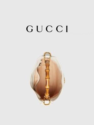 Principessa bollata di cuoio bianca Diana Handbag di Gucci della borsa a tracolla
