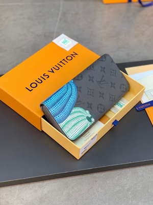 Cuoio unisex di LV Sarah Monogram Wallet Damier Collaboration della tela