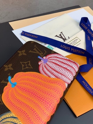 Cuoio unisex di LV Sarah Monogram Wallet Damier Collaboration della tela
