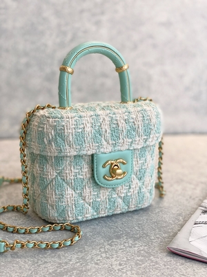 Rosa di verde della borsa della scatola di Mini Designer Purses Chanel Mini del monogramma delle ragazze