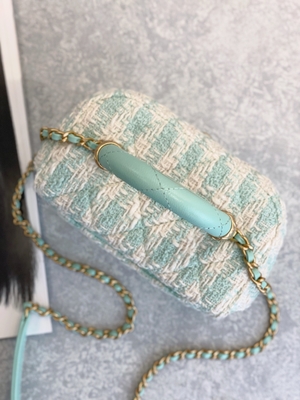 Rosa di verde della borsa della scatola di Mini Designer Purses Chanel Mini del monogramma delle ragazze
