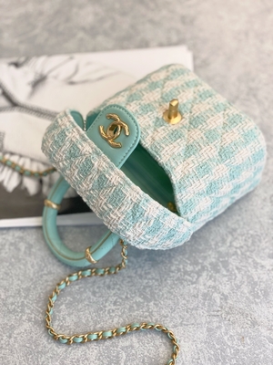Rosa di verde della borsa della scatola di Mini Designer Purses Chanel Mini del monogramma delle ragazze