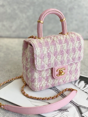 Rosa di verde della borsa della scatola di Mini Designer Purses Chanel Mini del monogramma delle ragazze