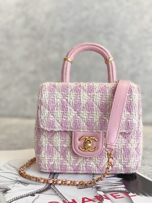 Rosa di verde della borsa della scatola di Mini Designer Purses Chanel Mini del monogramma delle ragazze