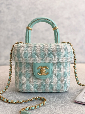 Rosa di verde della borsa della scatola di Mini Designer Purses Chanel Mini del monogramma delle ragazze