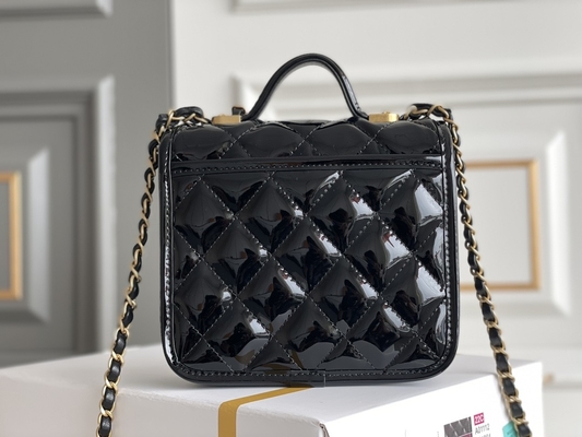 Catena dell'oro di Chanel 22 Mini Designer Purses Black Spell con la falda di goccia