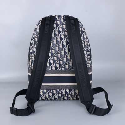 Progettista Small Diortravel Backpack Dior Oblique Jacquard blu