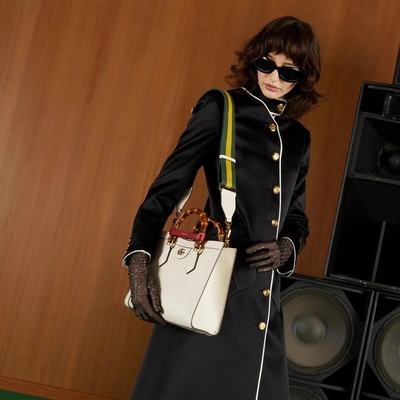 L'abitudine lucida bianca ha marcato a caldo principessa Diana Handbag di Gucci delle borse