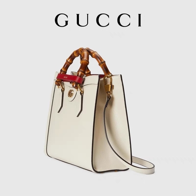 L'abitudine lucida bianca ha marcato a caldo principessa Diana Handbag di Gucci delle borse