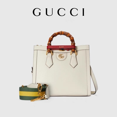 L'abitudine lucida bianca ha marcato a caldo principessa Diana Handbag di Gucci delle borse