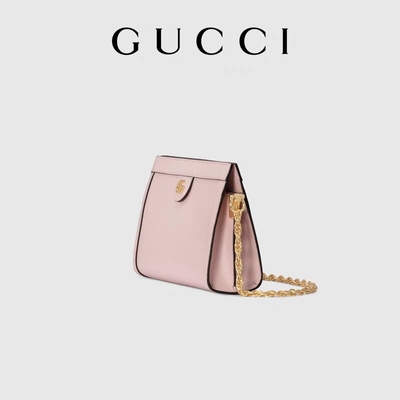 La piccola borsa a tracolla del doppio della borsa su ordinazione di G Gucci Ophidia ha ricamato