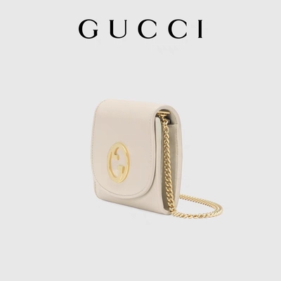 L'abitudine di cuoio bianca ha marcato a caldo le borse borsa media di Blondie Gucci