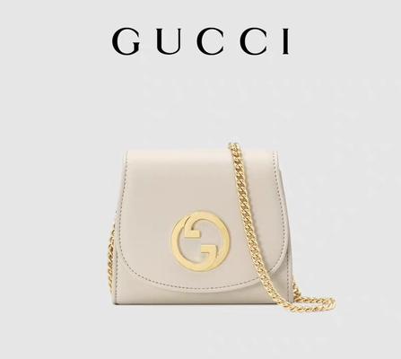 L'abitudine di cuoio bianca ha marcato a caldo le borse borsa media di Blondie Gucci