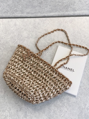 Cusomised ha marcato a caldo l'unità di elaborazione di Bag 22P Chanel Straw Raffia Bag del messaggero