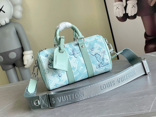 Borsa blu di viaggio di Monogram Bag Keepall BandoulièRe 50 del progettista di LV di affari