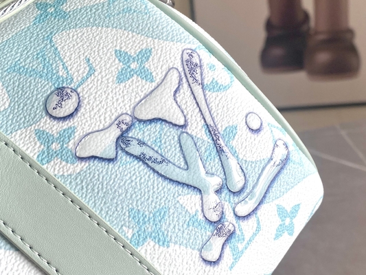 Borsa blu di viaggio di Monogram Bag Keepall BandoulièRe 50 del progettista di LV di affari