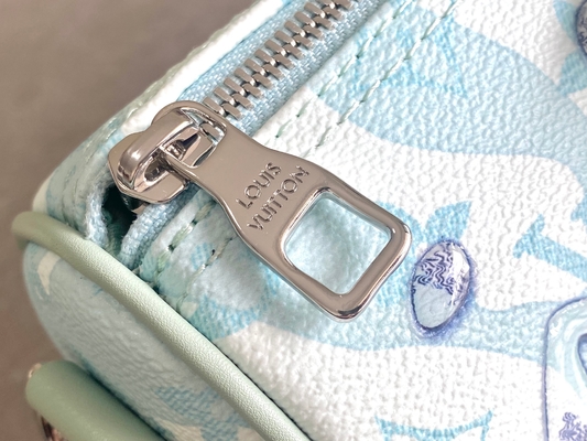 Borsa blu di viaggio di Monogram Bag Keepall BandoulièRe 50 del progettista di LV di affari